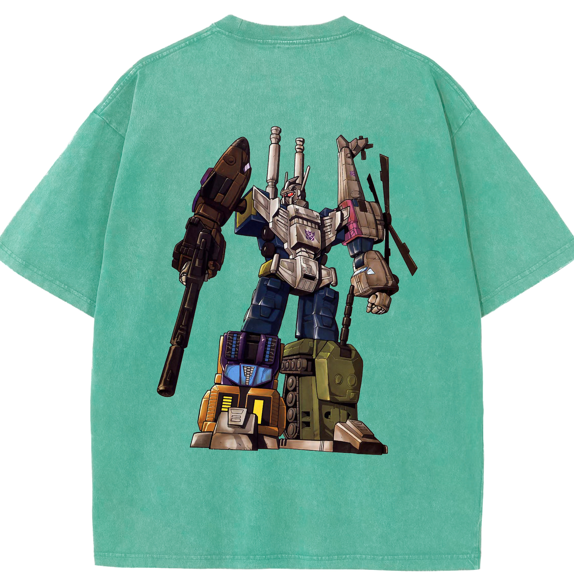 （画像用）  綿100% ヴィンテージ風 半袖Tシャツ（背面プリント）